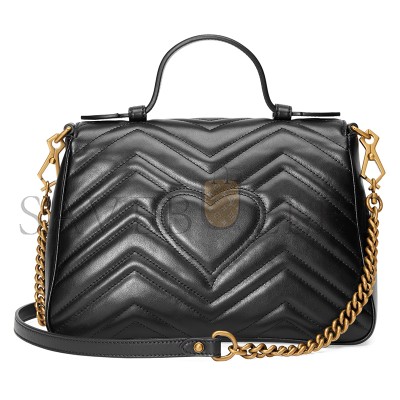GUCCI GG MARMONT MEDIUM TOP HANDLE BAG 498110 (27*19*10.5cm)